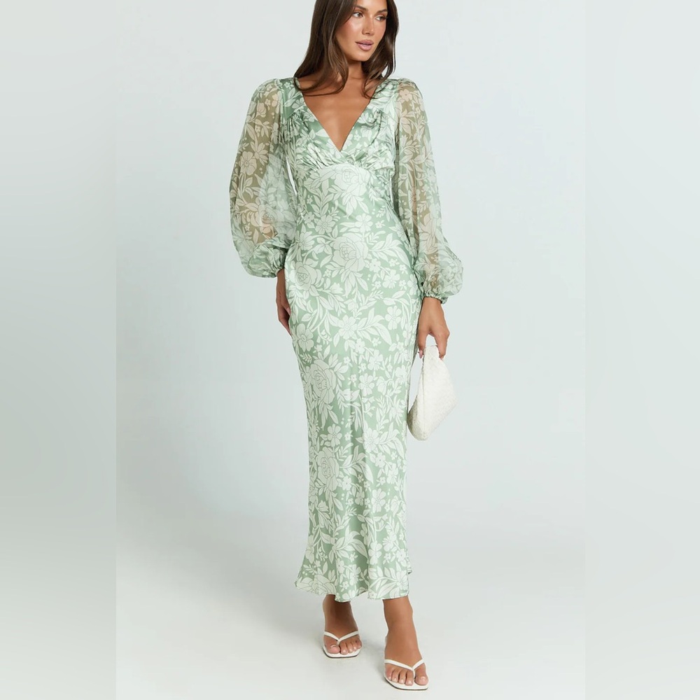 Showpo FREOLLYN MIDI DRESS Sage Green